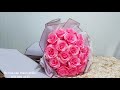 How To Get Gold Glitter Bouquet 20/10 | How To Round Flowers | Bui Linh