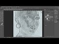 How To Convert A Photo to Line Art Drawing in Photoshop Tutorial