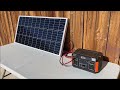 Renogy 100W Solar Panel, Flashfish 560W Power Generator and Bateria Power MC4 to Anderson Cable.
