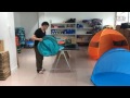 How to fold the tent Nisport Outdoor 3 Person Automatic Pop up Beach Tent