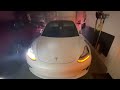 Tesla model 3 christmas lights