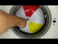 Experiment - Beach Balls Battle - in a Washing Machines