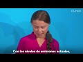 GRETA THUNBERG: Su DISCURSO y su GESTO al ver a TRUMP