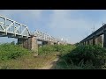 12792 Danapur Secunderabad Superfast Express crossing Erai river at full speed near Chandrapur