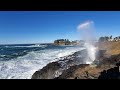 King Tide, Depoe Bay Seawall Rainbow, November 26, 2023