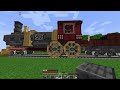 I built a PASSENGER TRAIN in Minecraft Create Mod