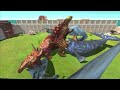 Aquatics Battle - The Bloop VS Thermo Team Godzilla - Animal Revolt Battle Simulator