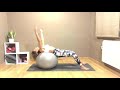 PILATES FITBALL NIVEL INICIACIÓN - Sesión de pilates (15 min) con pelota grande nivel básico