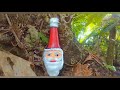 #santa #crafts. How to make santa claus with plastic bottle 🎅♥️😻