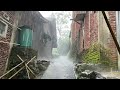 Heavy Rain and Thunderstorms in Village Life | Terrible Storm Accompanied By Wind In The Village