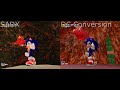 Sonic Adventure DX/Dreamcast Conversion Comparison - Red Mountain