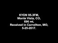 KYDN 95.3FM, Monte Visa, CO, 5-25-2017, FM DX