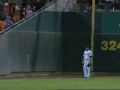 Amazing ball girl shows up players