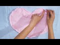 DIY Ruffle Heart Pillow - Larme Kei Inspired Decorative Pillow | I Wear A Bow