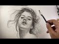 Breaking Down the Process - Portrait Drawing with Pencil Charcoal