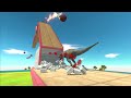 Run Away From Fireball and Avoid T-Rex - Animal Revolt Battle Simulator