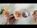 DIY |  How to Make Satin Ribbon Flower Peony Easy