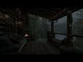 Rainy Tropical Forest Ambience 🌩️ Calming Rain,Thunder and Fireplace Sounds To Relax, Sleep, Rest