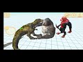 T-Rex and spino vs random team (same price) animal revolt battle simulator