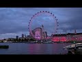 London Eye by Night: A Magical Evening Walk Along the Thames!