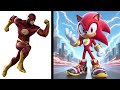 SUPERHEROES but SUPER SONIC VENGERS 🔥|| All Characters (Marvel & DC) 2024