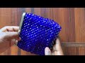 HOW TO TACK AN INNER POUCH INTO YOUR BEADED CLUTCH BAG.