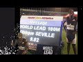 OMG! Oblique Seville reacts after defeating Noah lyles Racers Grand prix 2024 He's still in shock 😲