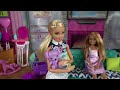 Barbie and Ken at Barbie House w Barbie Sisters and Baby Shover Fun and New Baby Room
