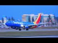 50 SUNSET DEPARTURES & LANDINGS Plane Spotting at California, Ontario Int'l Airport [KONT-ONT]