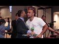 SHAWN PORTER CONFRONTS KEITH THURMAN FOR REMATCH (HEATED CONFRONTATION)