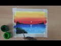 Easy painting idea for beginners #watercolor #watercolor #postercolour #acrylicpainting #gouache