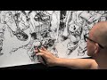 Junggi Kim/ Drawing show at Ficomic 2017 (Comic Barcelona) in Barcelona, Spain