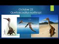 Age of Dinosaurs Calendar: October