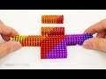 DIY - How To Make Rainbow Electric Bus From Magnetic Balls (Satisfying and Relax) | Empire Magnetic