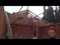 Installing a Roof Truss Time-lapse (8x)