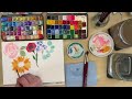 Painting with Handmade Watercolors ~ Easy Real Time Painting