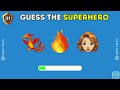 Guess the Superhero by Emoji! 🕷🦸 Marvel & DC Superheroes Emoji Quiz | Part 2