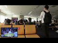 羽田空港T1搭乗口11番前のWBC日本優勝の瞬間（共感）