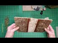 Making a Commonplace Book using an old book cover and a fabric spine