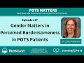 The POTScast E177: Gender Matters in Perceived Burdensomeness with Dr  Cathy Pederson