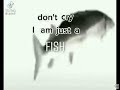 don’t cry I am just a fish