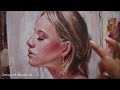 WATCH How I Paint ACRYLIC PORTRAIT REALISTICALLY | Girl Acrylic Portrait by Debojyoti Boruah