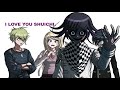 Rantaro, Shuichi, Kaede and Kokichi take a lie detector test