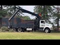 First brush pile being picked up.