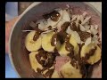 Breakfast today, Coconut Acai Protein Breakfast Bowl with Pecan Butter Drizzle.Yum! *Subscribe*