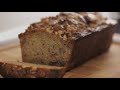 SOURDOUGH banana bread RECIPE | Walnut BANANA BREAD no baking powder