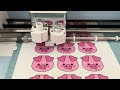 Print then cut stickers! Cricut print the cut tutorial. DIY stickers using Canva & Cricut!