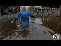 Hurricane Idalia - Steinhatchee Florida - Drone before and after storm surge flooding