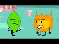 BFDI all series but it's only firey and leafy arc( complete)