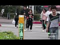 What will happen when a blind man cross the road alone in China?